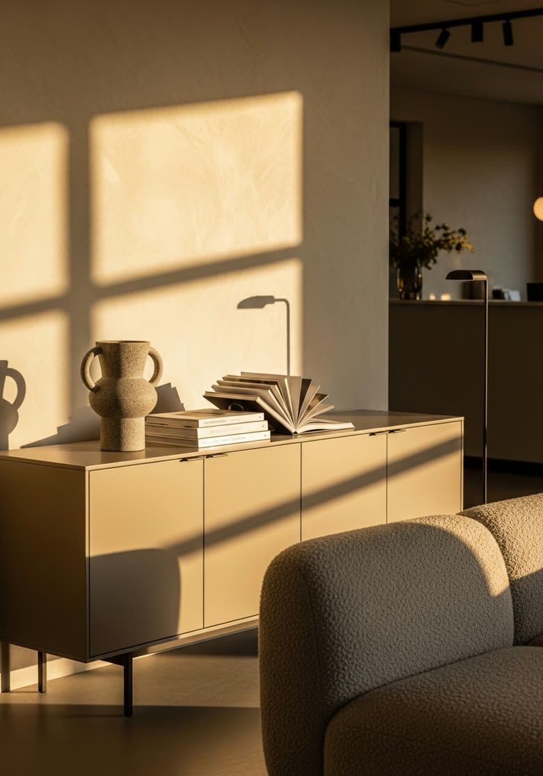 Lounge und Empfang mit Piure Office Sideboard